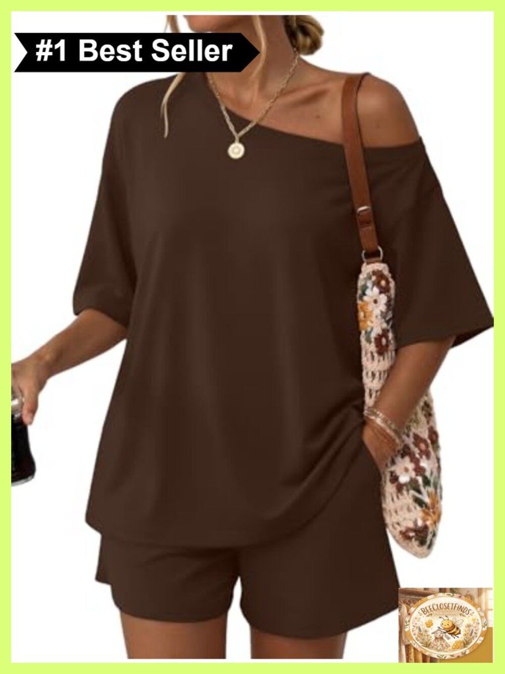 Women's 2 Piece Shorts Set Off Shoulder Top Lounge Beach Vacation Outfit
